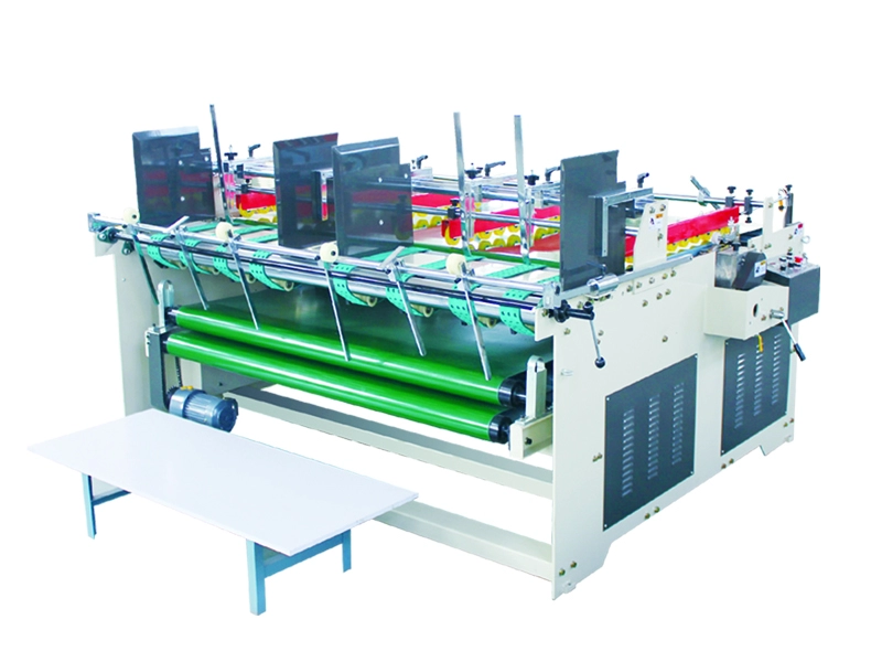 corrugated carton box press type semiautomatic folder gluer