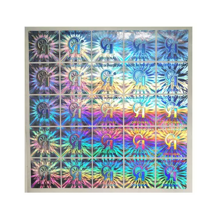 Holographic laser anti-counterfeit sticker