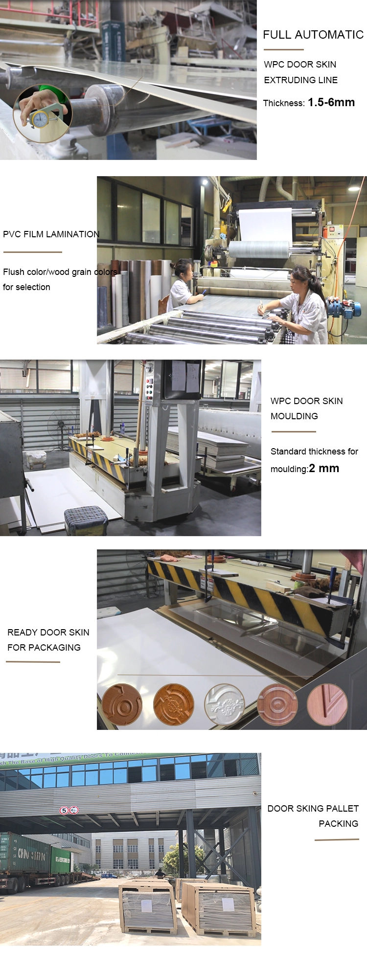 Yingkang eco-friendly abs/wpc door design waterproof