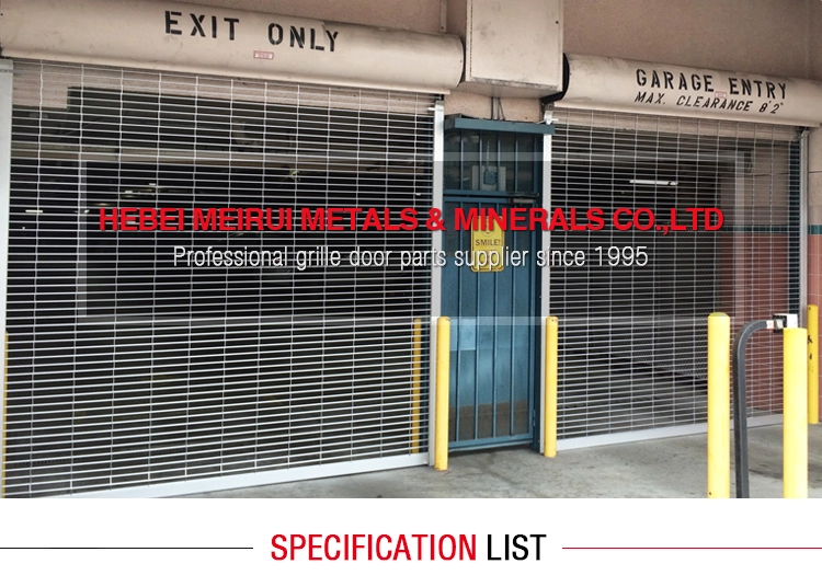 Grille door 9"Aluminum Tube(11mm OD 0.8 Thickness)
