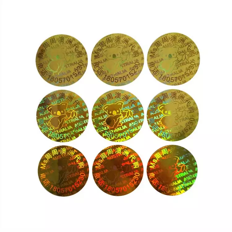 Holographic laser anti-counterfeit sticker