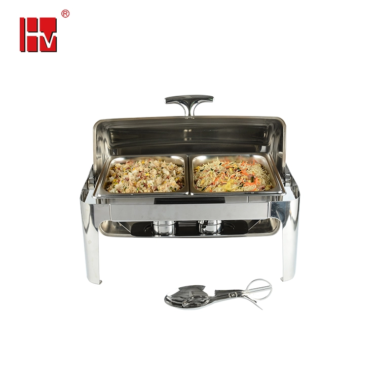 Restaurant Supplies Rectangular Buffet Chafer Food Warmers Chafing Dishes