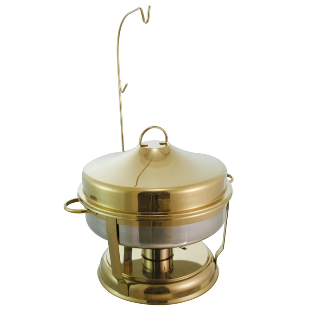 Economy Stainless Steel Commercial Serving Hanging Heating Restaurant Hotel Supplies Buffet Chafing Dishes Golden
