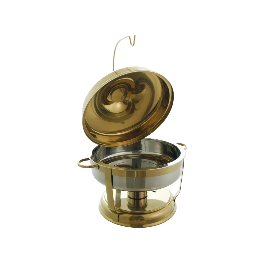 Economy Stainless Steel Commercial Serving Hanging Heating Restaurant Hotel Supplies Buffet Chafing Dishes Golden