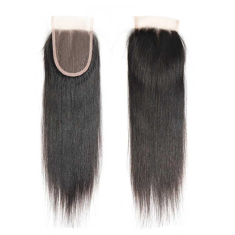 6A cheap wholesale brazilian human hair 4*4 lace closure
