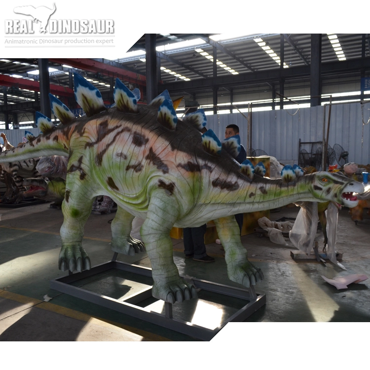Lifelike real size fiberglass dinosaur statue