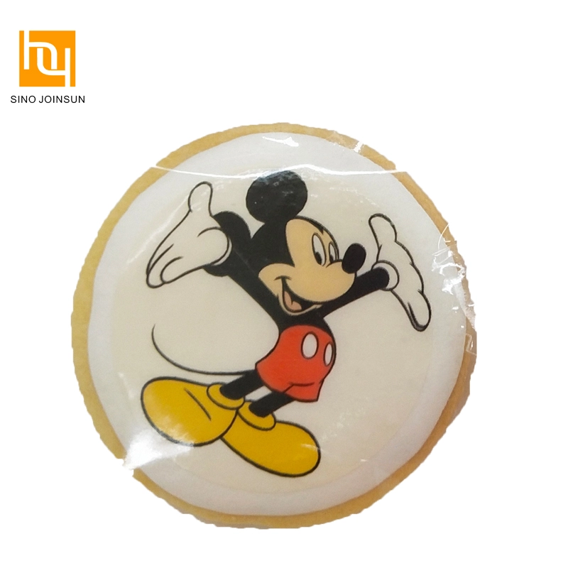 a new transparent edible film with color image printed for cookies topper better than icing sheet