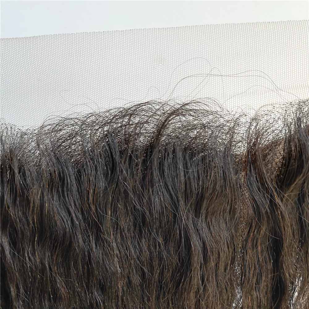 8A Yaki kinky straight brazilian human hair 13*4 lace frontal closure