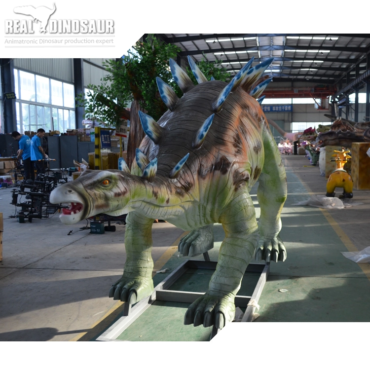 Lifelike real size fiberglass dinosaur statue
