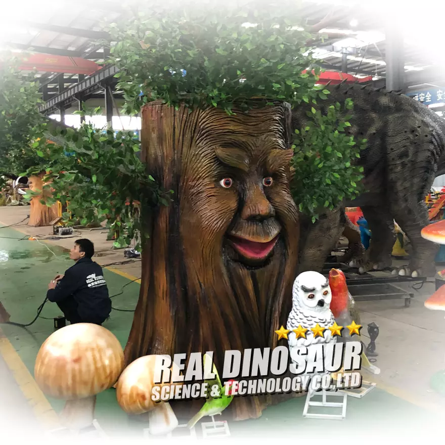 Customized Artificial Park Gate Amusement Center Talking Tree