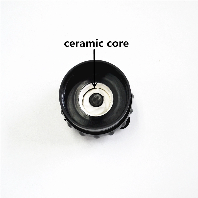 hot new ceramic core manual plastic spice grinder salt and pepper mill set with 100ml glass bottle