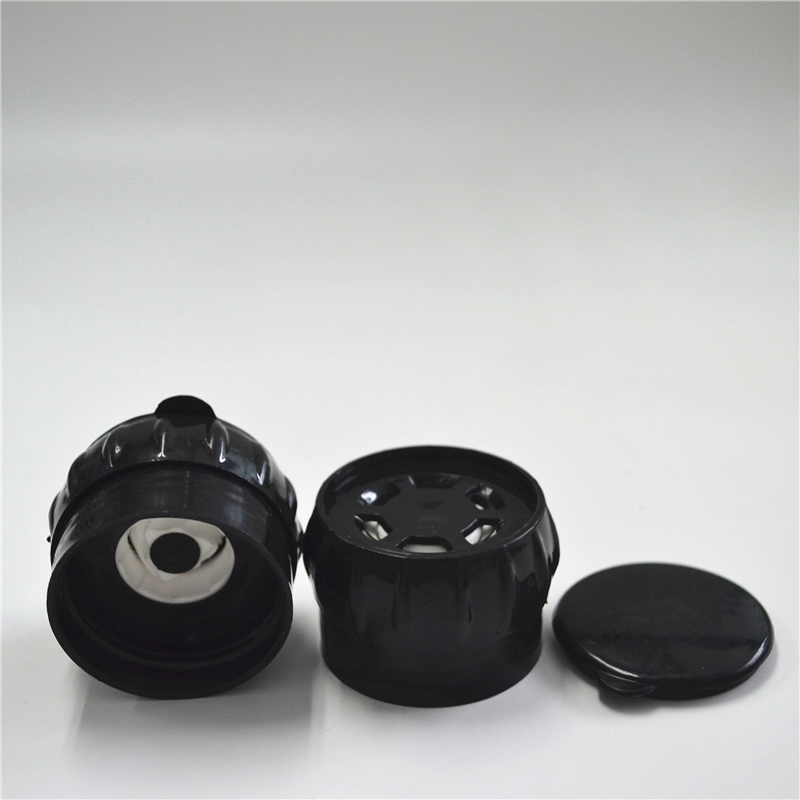hot new ceramic core manual plastic spice grinder salt and pepper mill set with 100ml glass bottle