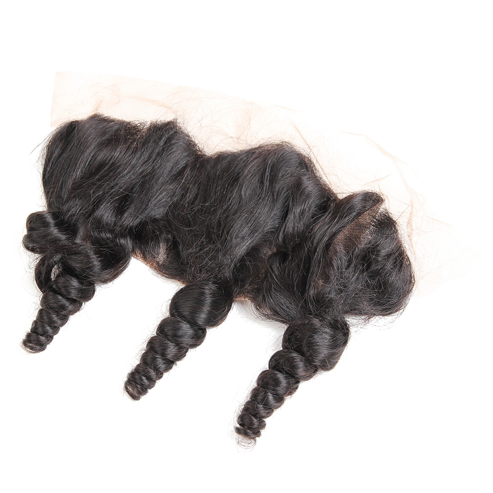 10A Grade Brazilian Remy Human Hair Loose Wave 13*4 Lace Closure