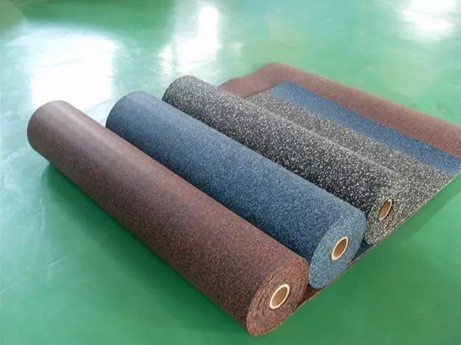CATY high quality 15 colours indoor gym rubber roll flooring