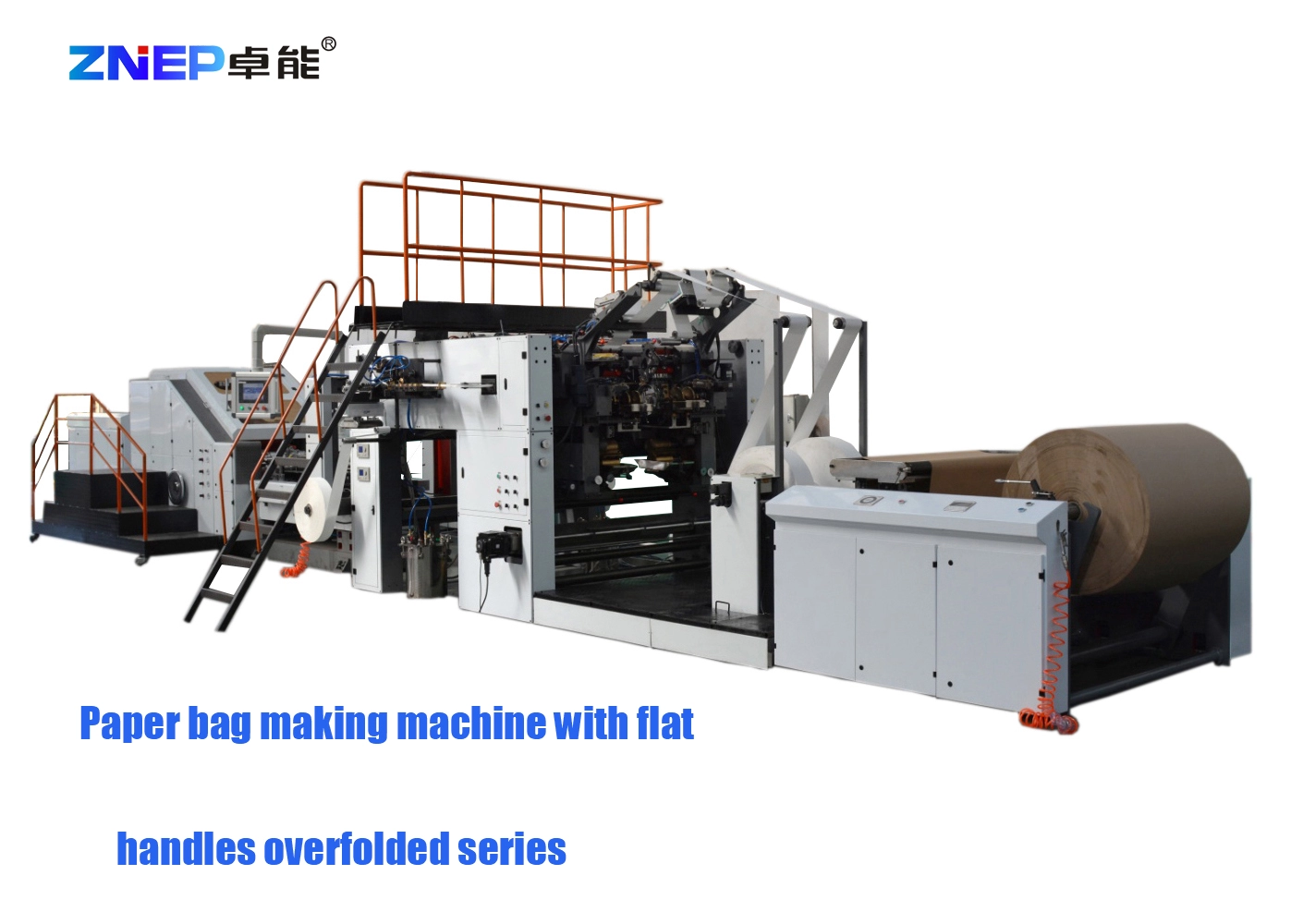 ZONO Hot-sale shopping bag making machine with flat handles overfolded