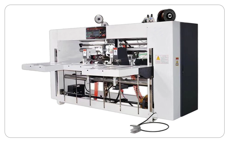 servo motor control corrugated box stitching machine