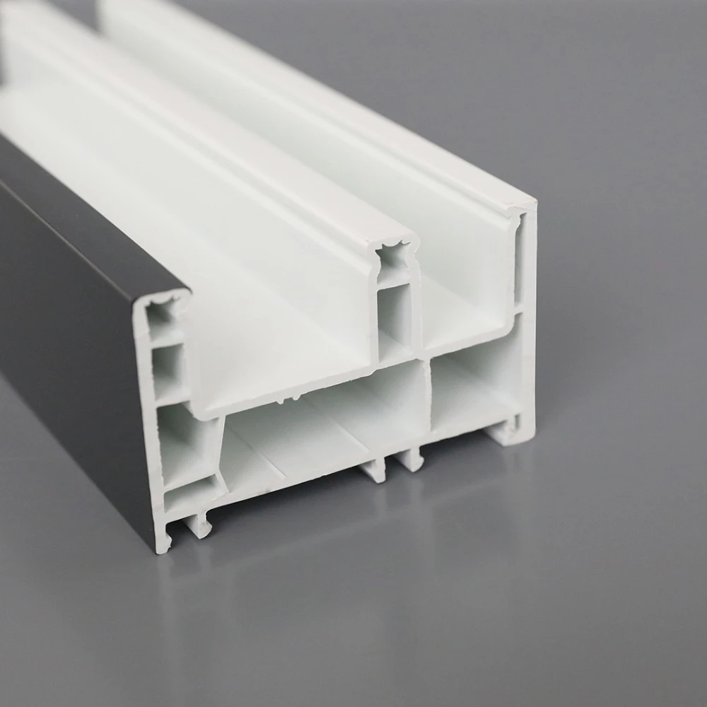 80 series  upvc plastic extrusion profiles sliding window frame with high quality