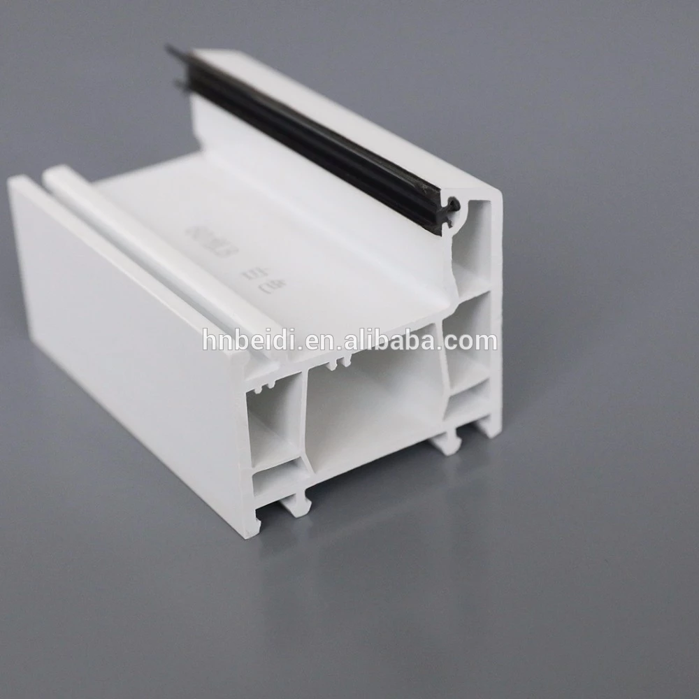 80 series  upvc plastic extrusion profiles sliding window frame with high quality