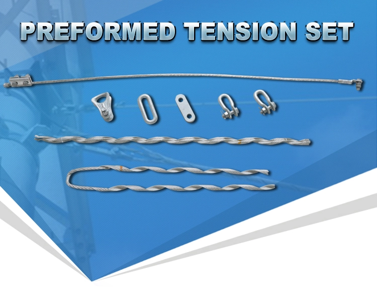 Withstand wire tension preformed deadend guy grip clamp for fixing wires