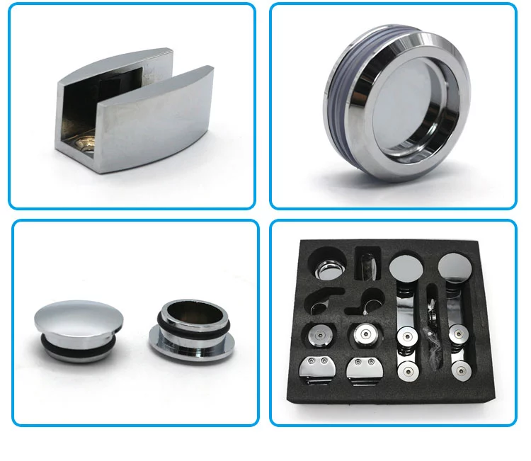 Glass door accessories sliding door rollers bathroom fittings sets