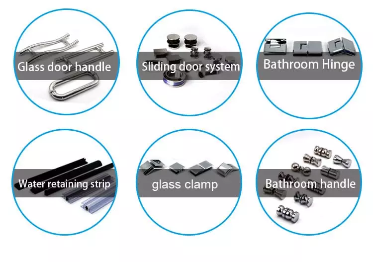Good Quality Manufacturer 180 degree glass to glass Stainless Steel heavy type shower hinge
