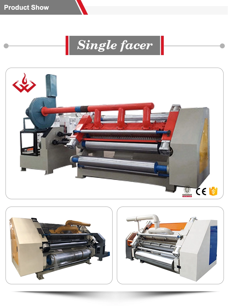corrugated carton paper board production line single facer machine
