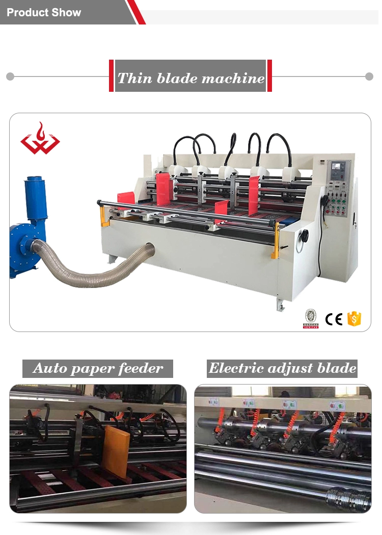 corrugated thin blade slitter and slotter machine