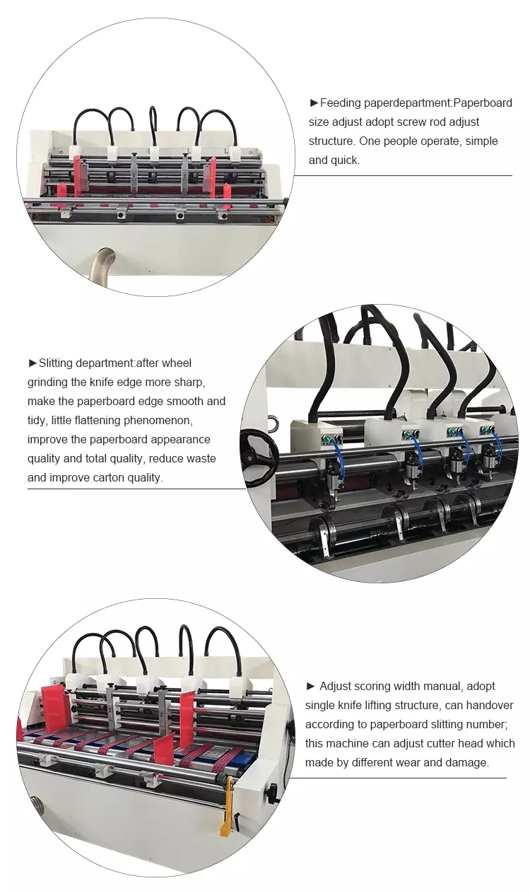 corrugated thin blade slitter and slotter machine