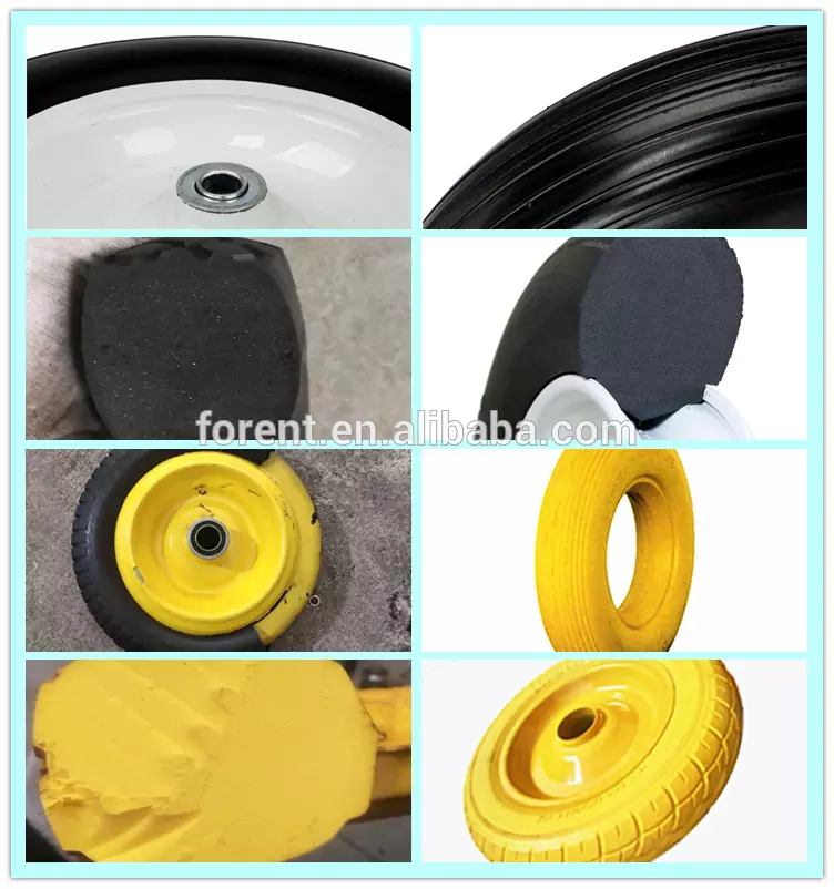 wheelbarrow use foam polyurethane PU wheel