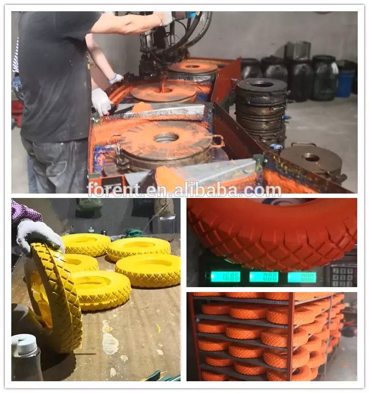 Solid polyurethane foam puncture PU wheel