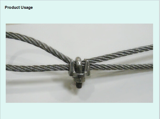 stainless steel wire rope clamp