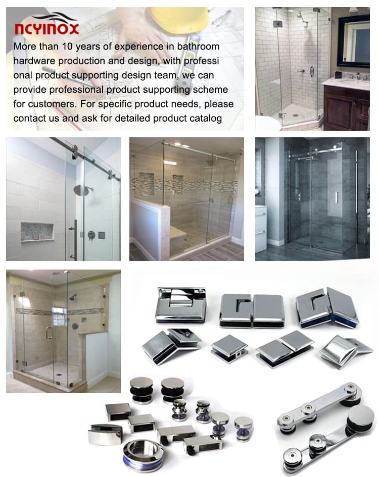 Special Design Shower Enclosure Hinge Fitting Set Stainless Steel Glass Door Hinge