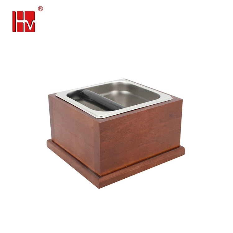Round Shape Stainless Steel Knock Box For Coffee Powder