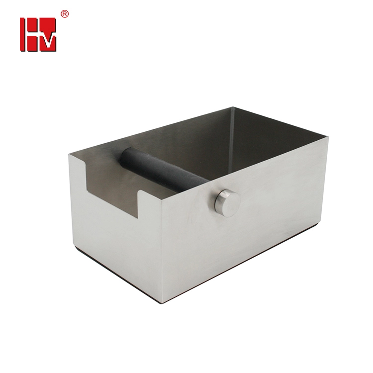 Round Shape Stainless Steel Knock Box For Coffee Powder