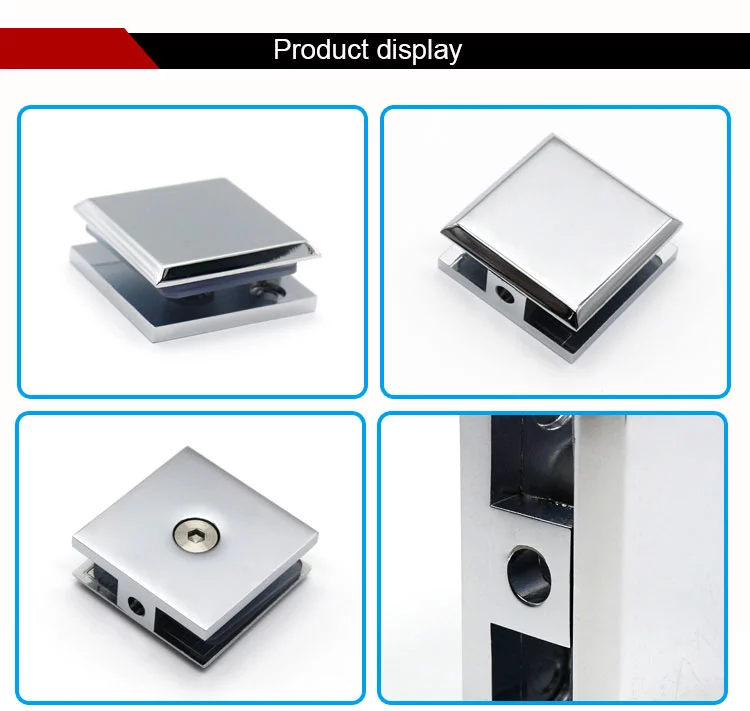 zinc alloy modern style bathroom door clamp