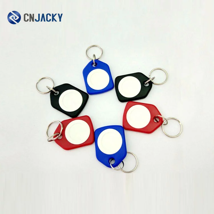 ABS CMYK printing 13.56mhz nfc access control rfid keyfob key tag