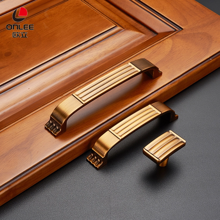 China manufacture modern bedroom door brass high quality cabinet oven handle