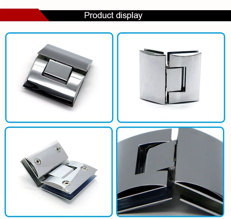 135 degree shower hinge mirror finish bathroom glass to glass hinges