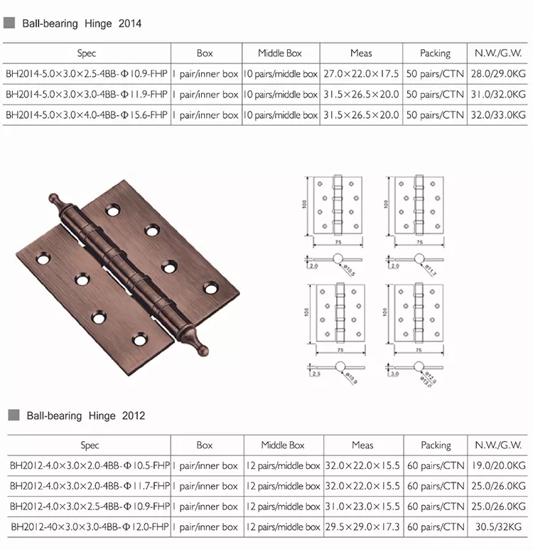 Stainless Steel Light Duty Door Window Hinges