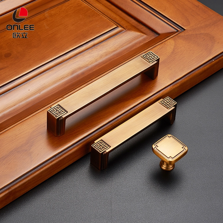 China manufacture modern bedroom door brass high quality cabinet oven handle