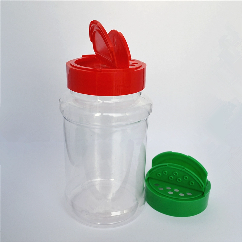 food grade 500ml round pet spice plastic jar pepper shaker