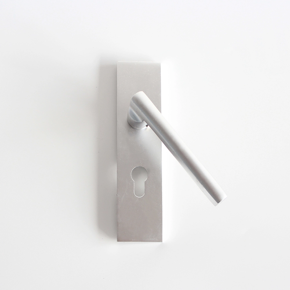 Design Hidden Mortise Modern Lever M8 Pu H Shape Handle Br Lock Set  Box Key Door Handle