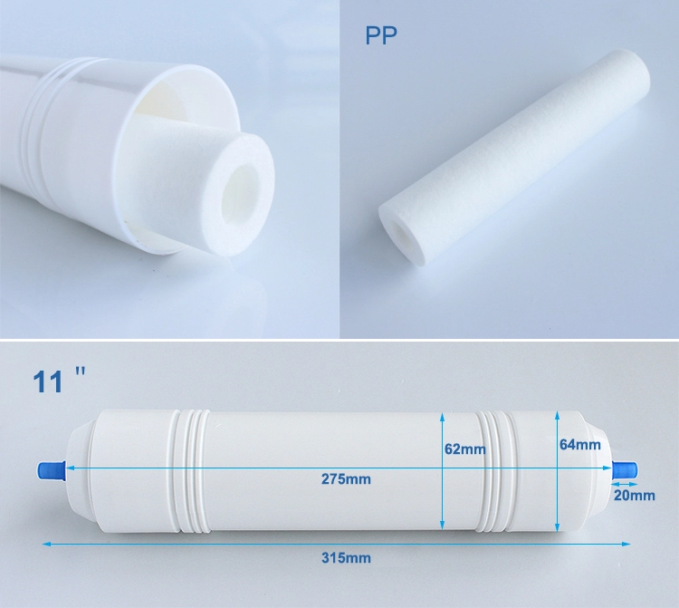 11inch PP 5micron cold water filter cartridge quick connect filter