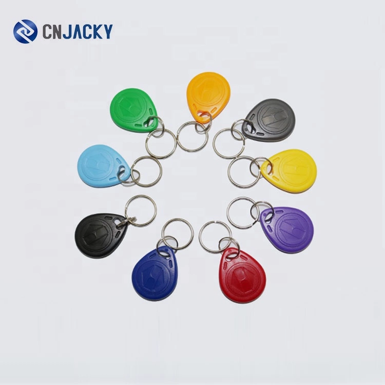 ABS CMYK printing 13.56mhz nfc access control rfid keyfob key tag