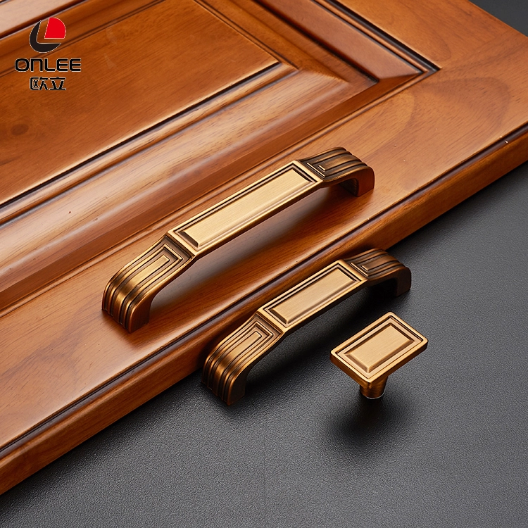 China manufacture modern bedroom door brass high quality cabinet oven handle
