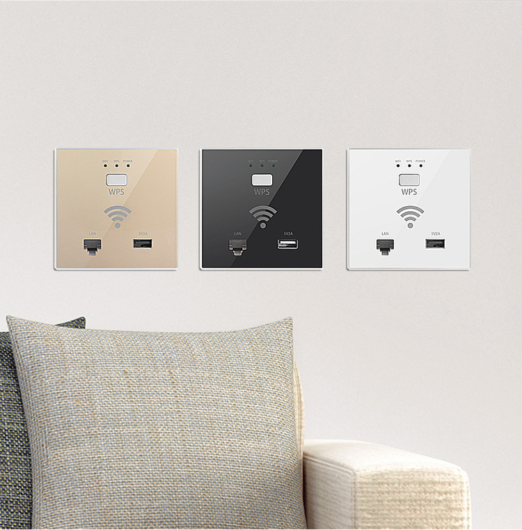 In Wall Wireless AP 300Mbps 24V PoE WiFi Access Point