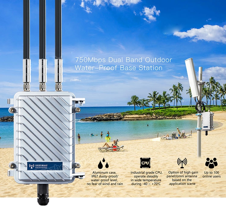 750Mbps Outdoor AP wireless transmitter and receiver Wifi Access Point