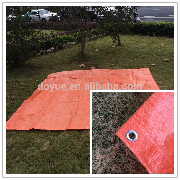 Raincoat heavy duty pe tarpaulin vietnam with blue reinforced corner