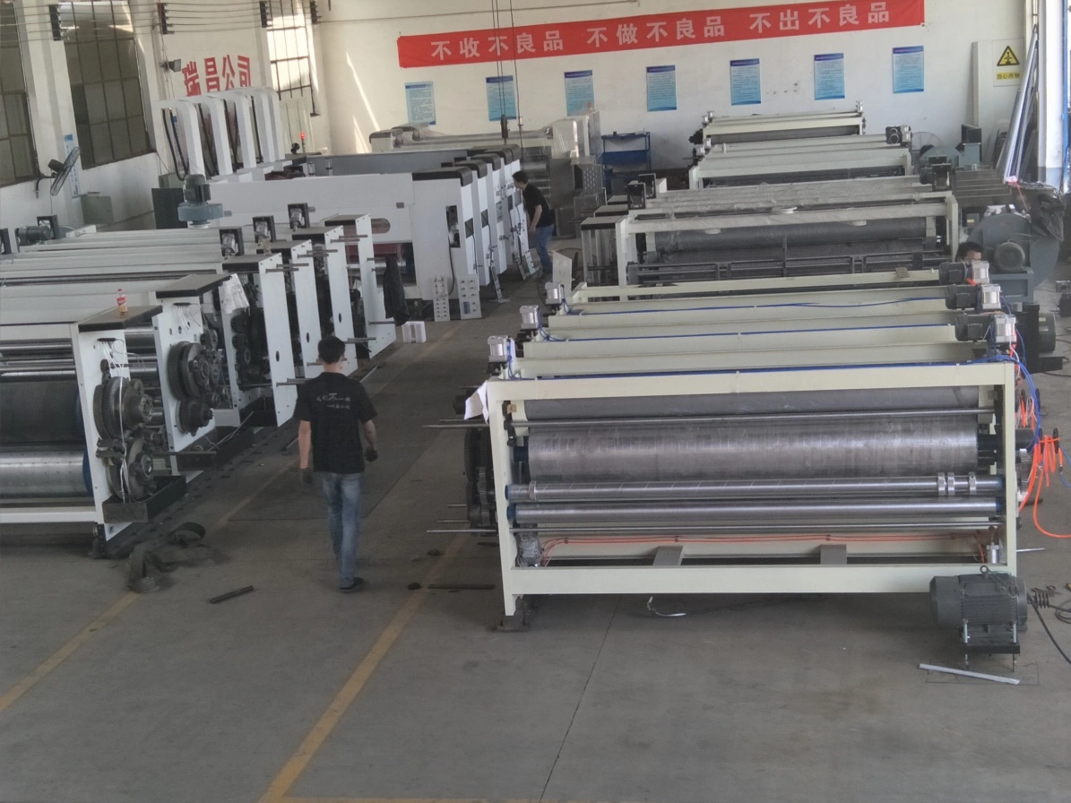 Vacuum Transfer print slotter die cutting machine with stacker1200*2400mm