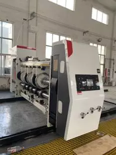 Vacuum Transfer print slotter die cutting machine with stacker1200*2400mm